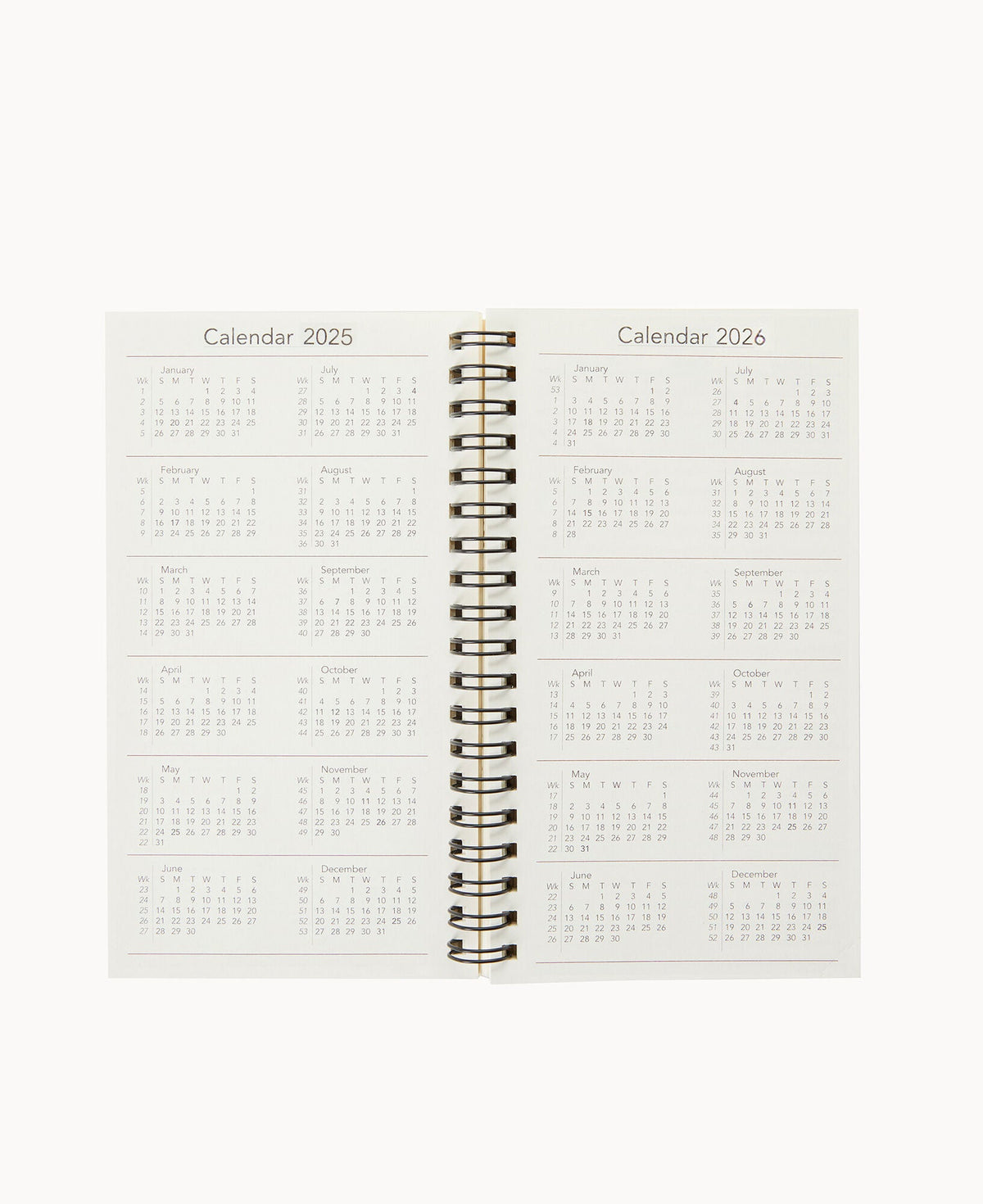 Refills 2026 Small Spiral Planner