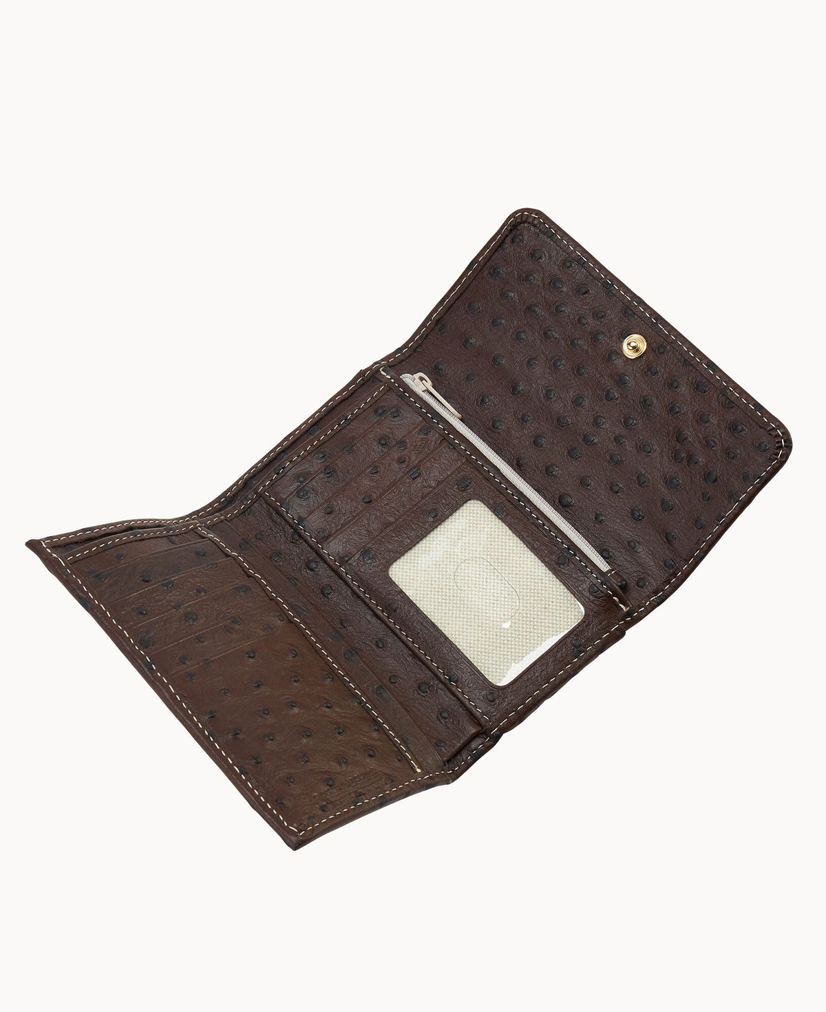 Ostrich Flap Wallet