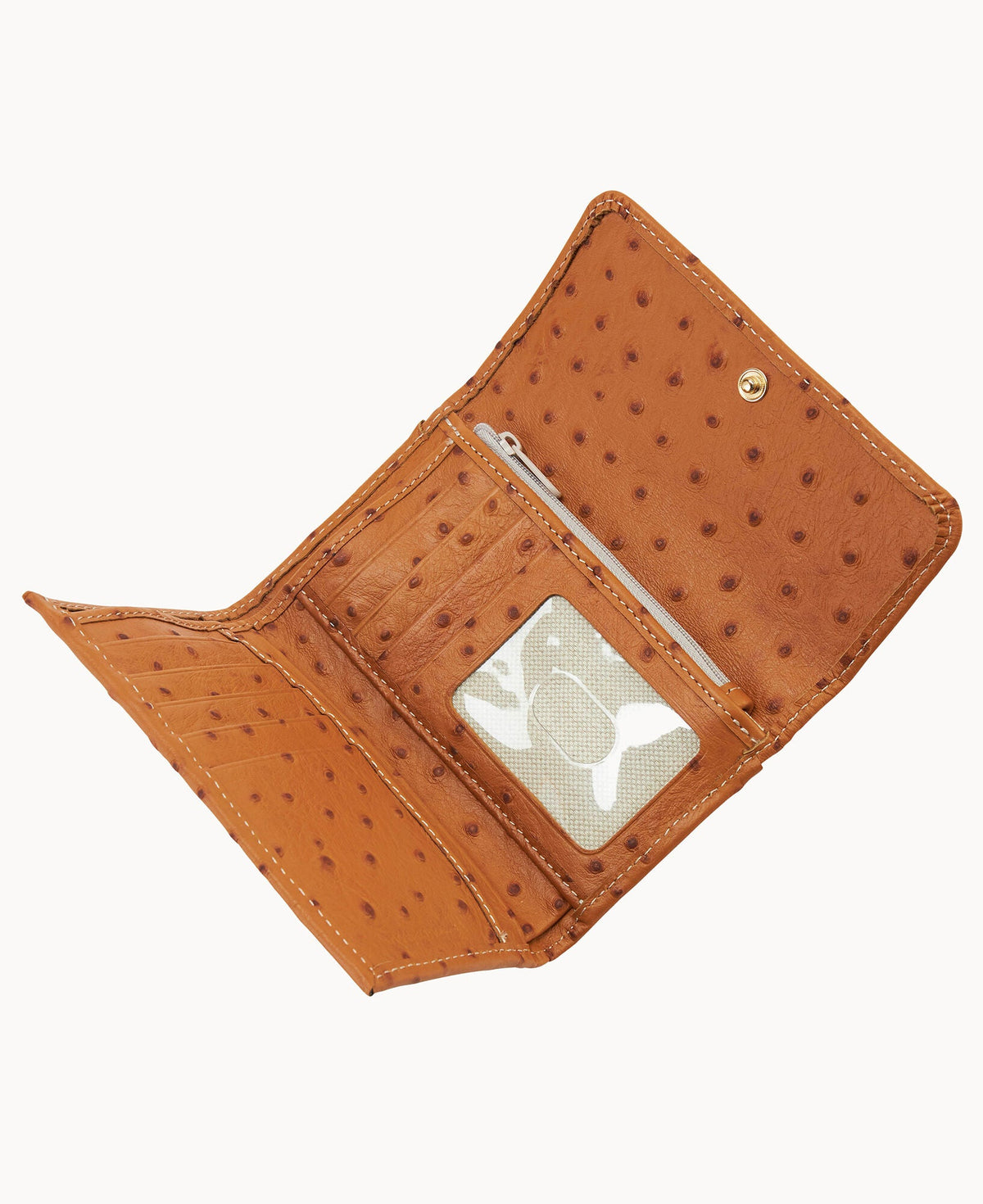 Ostrich Flap Wallet