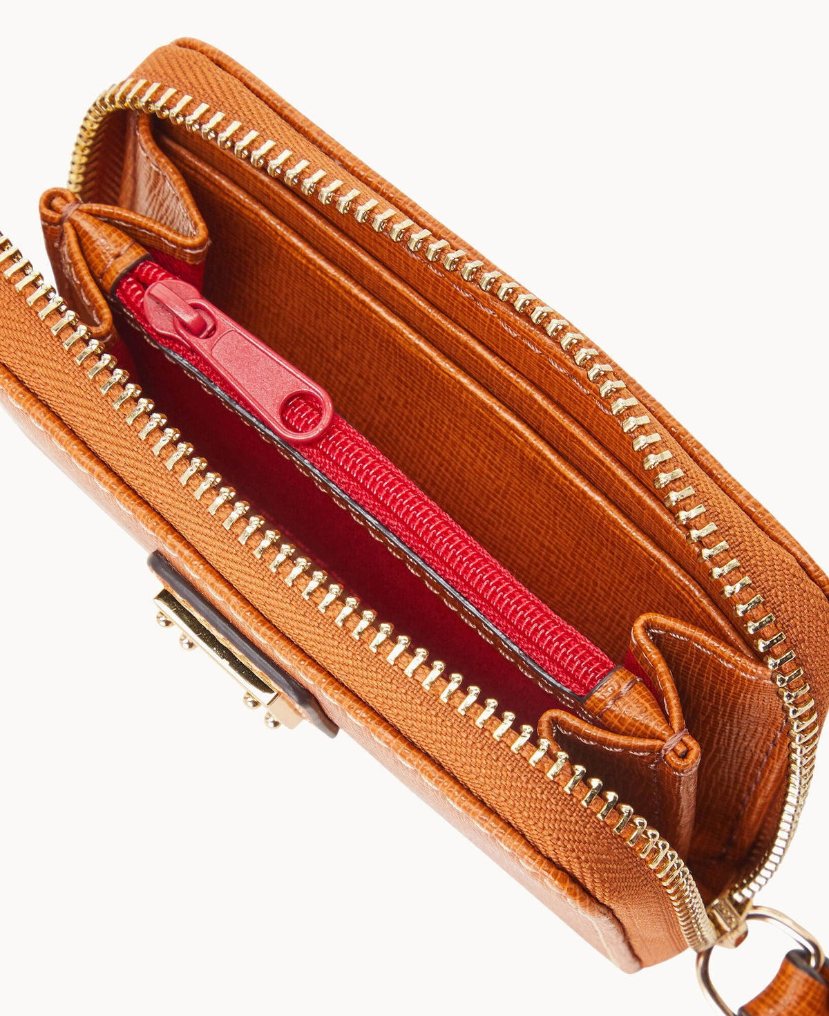 Saffiano Large Zip Around Credit Card Case