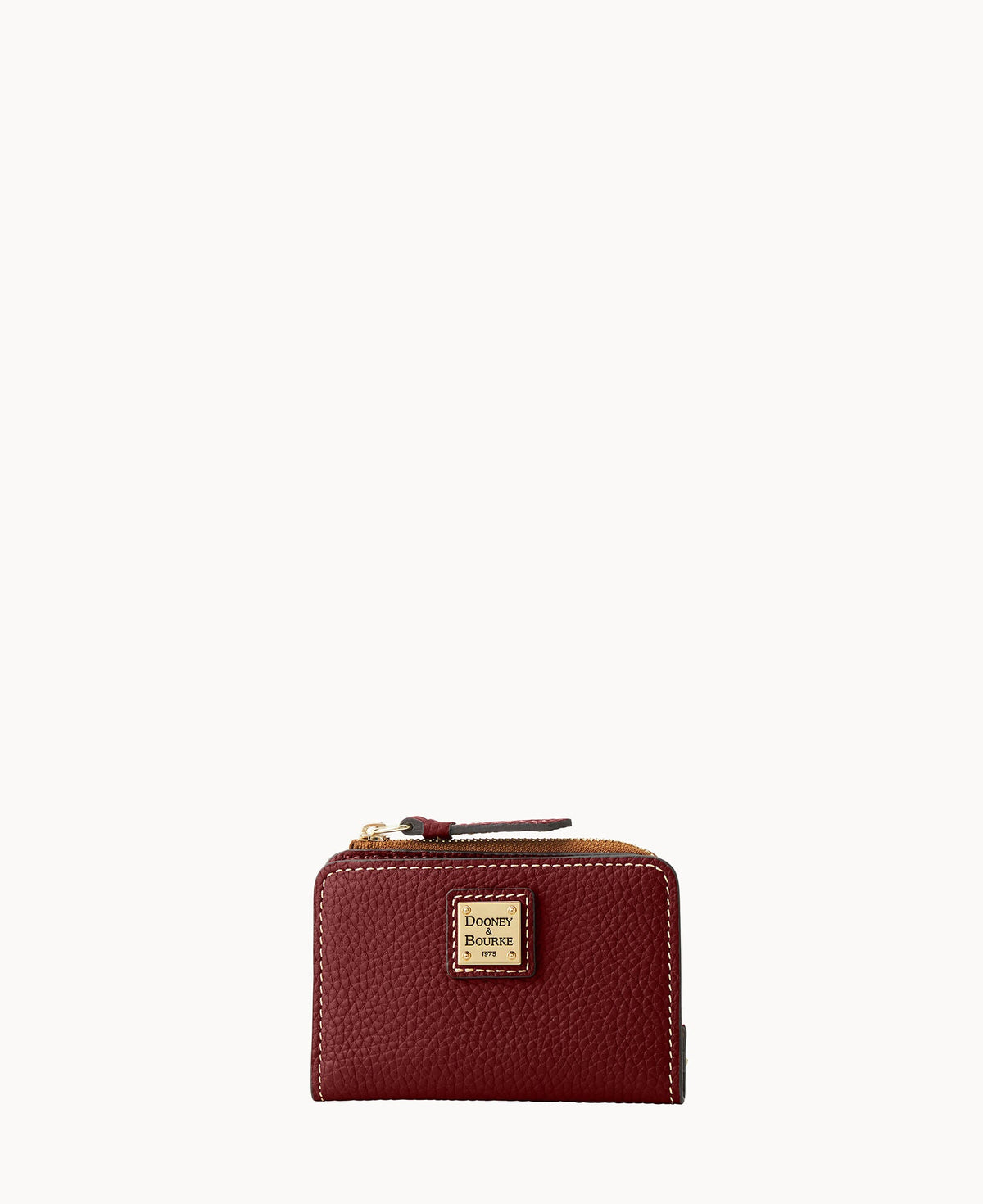 Pebble Grain Zip Credit Card Wallet 12