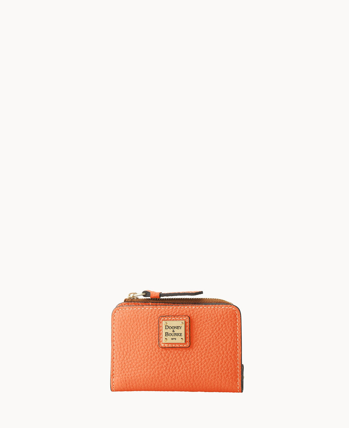 Pebble Grain Zip Credit Card Wallet 12