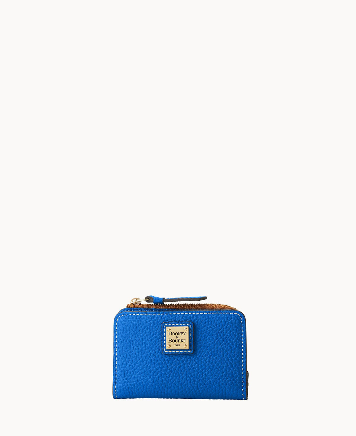 Pebble Grain Zip Credit Card Wallet 12