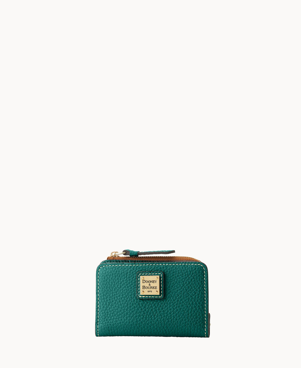 Pebble Grain Zip Credit Card Wallet 12
