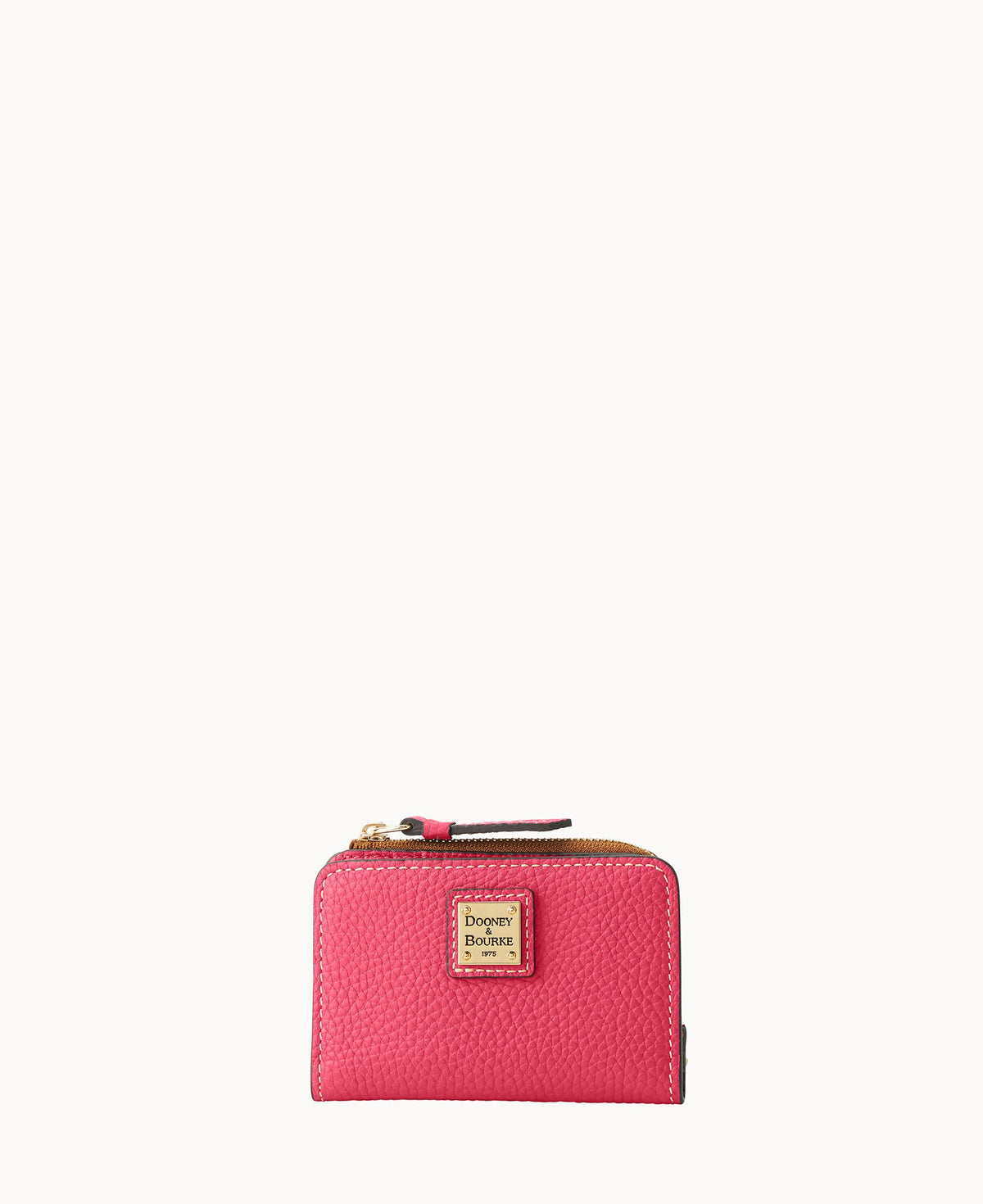 Pebble Grain Zip Credit Card Wallet 12