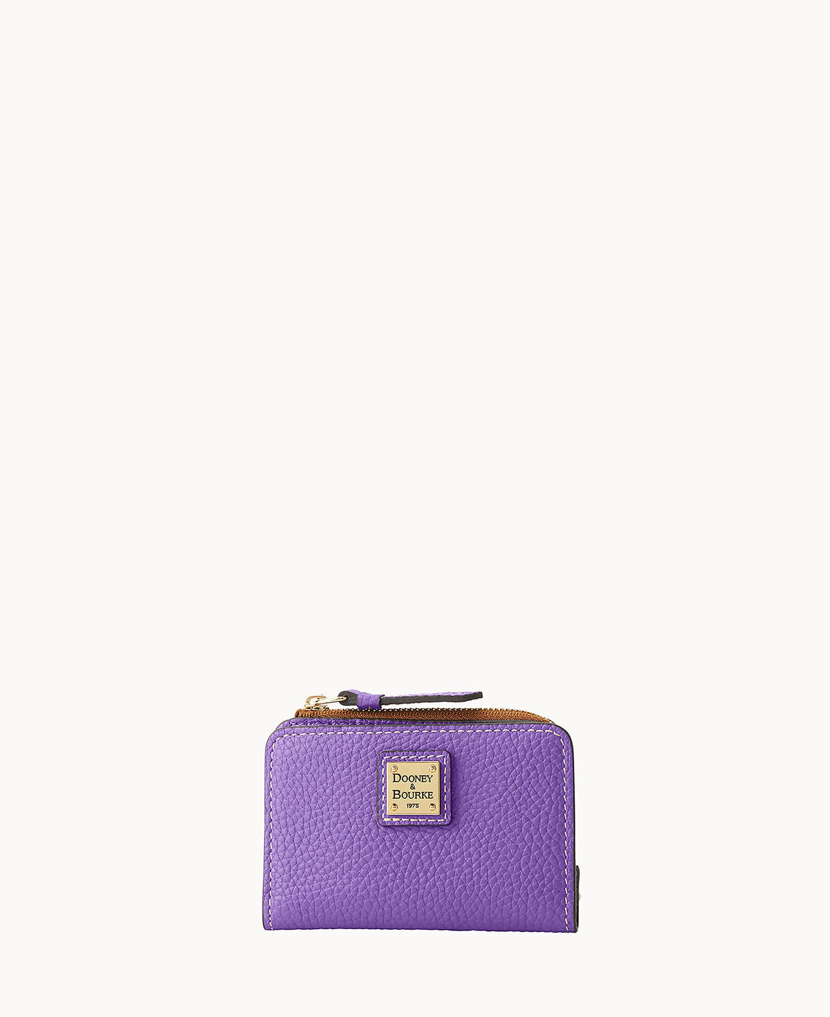 Pebble Grain Zip Credit Card Wallet 12