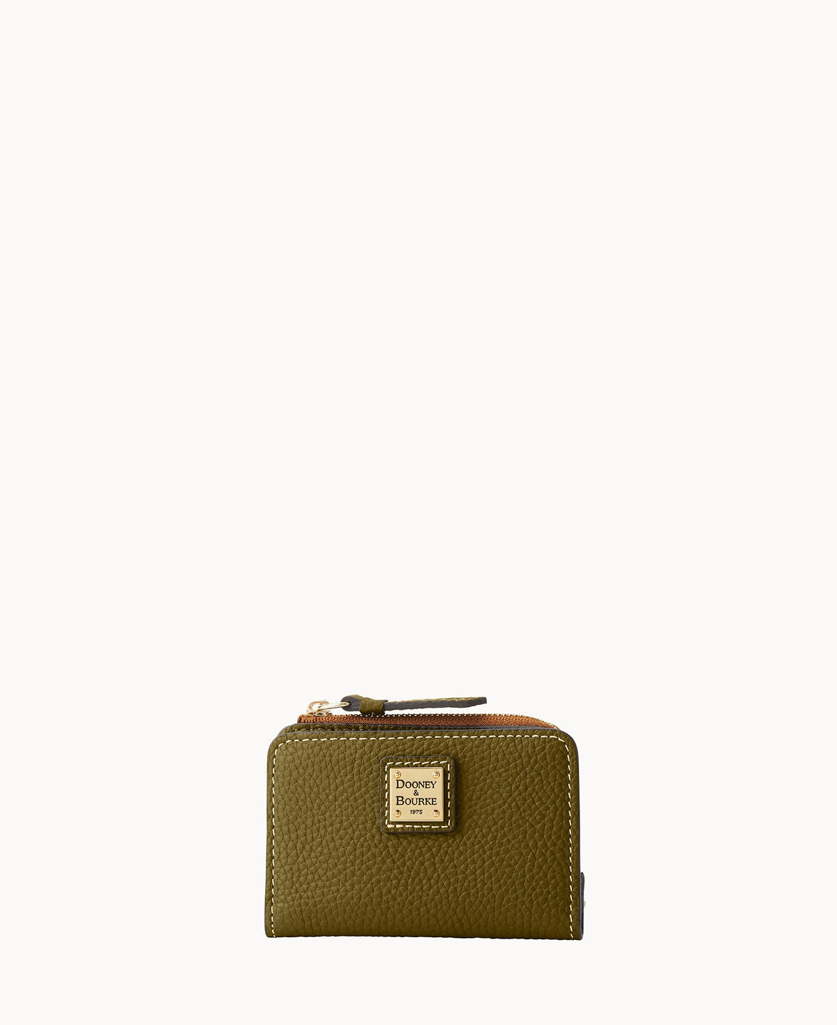 Pebble Grain Zip Credit Card Wallet 12