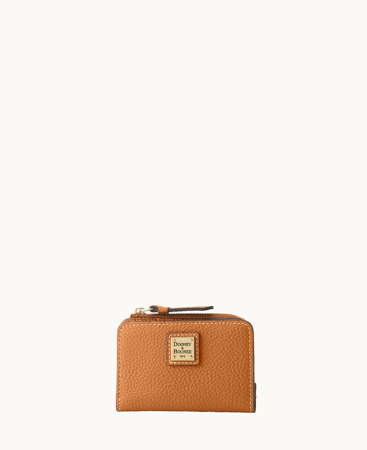 Pebble Grain Zip Credit Card Wallet 12