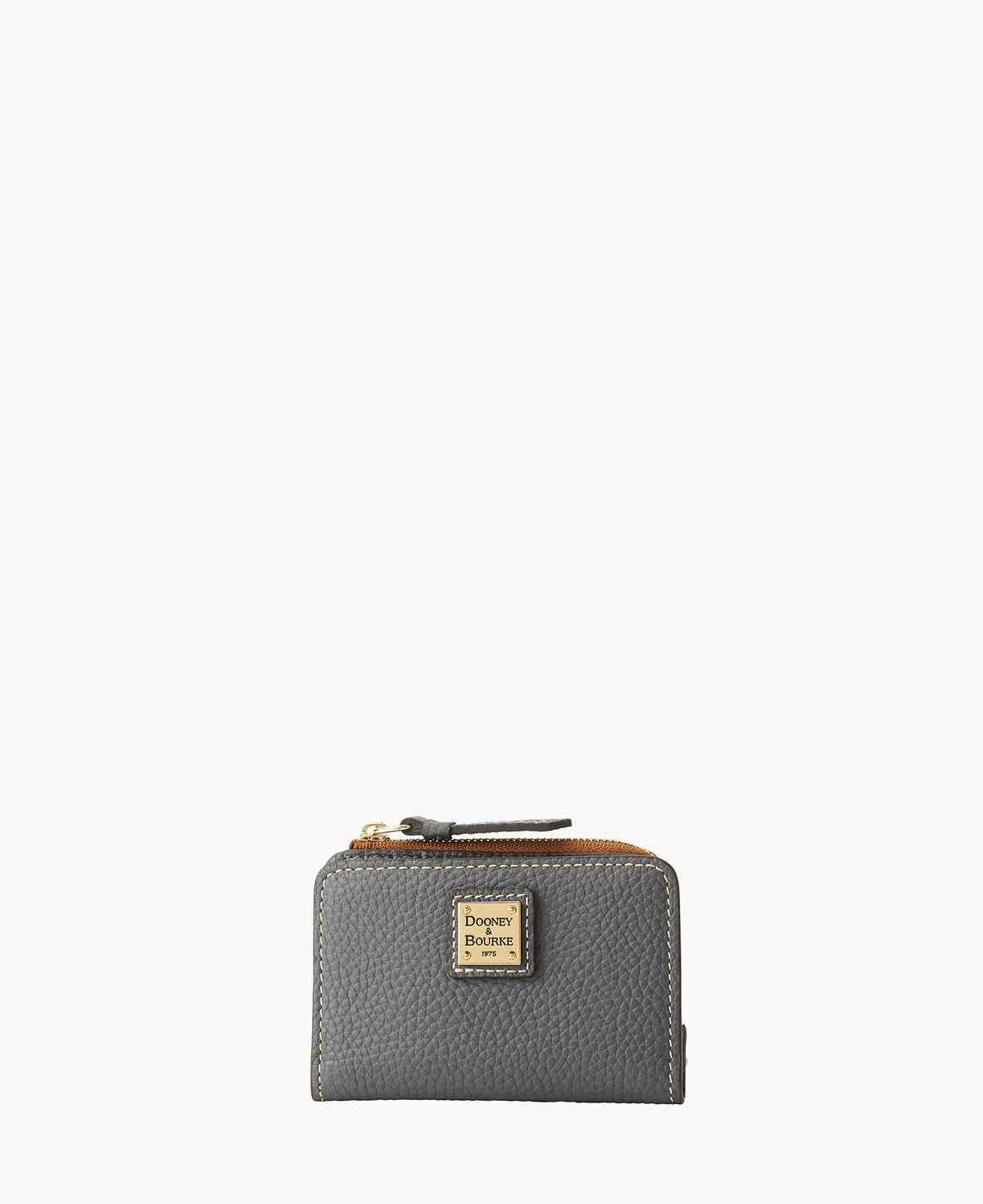 Pebble Grain Zip Credit Card Wallet 12