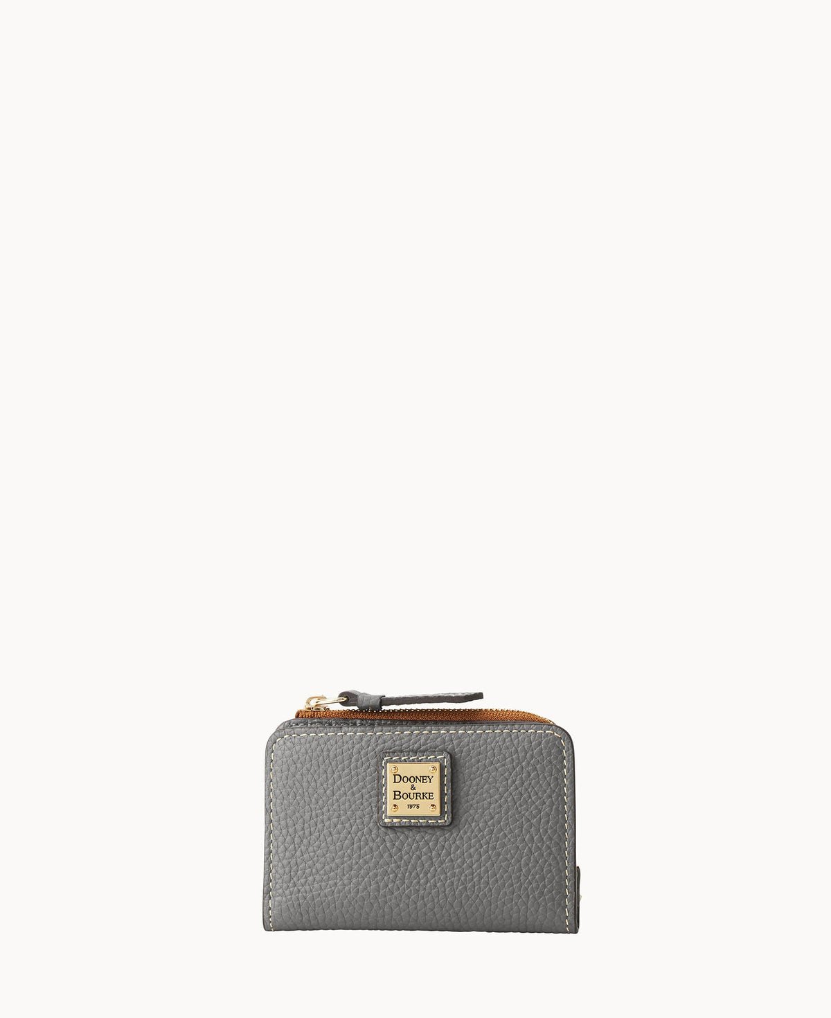 Pebble Grain Zip Credit Card Wallet 12