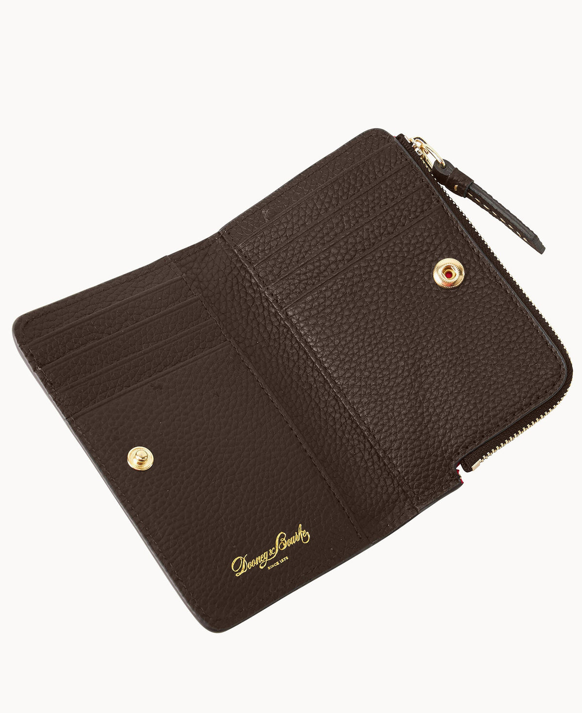 Pebble Grain Zip Credit Card Wallet 14
