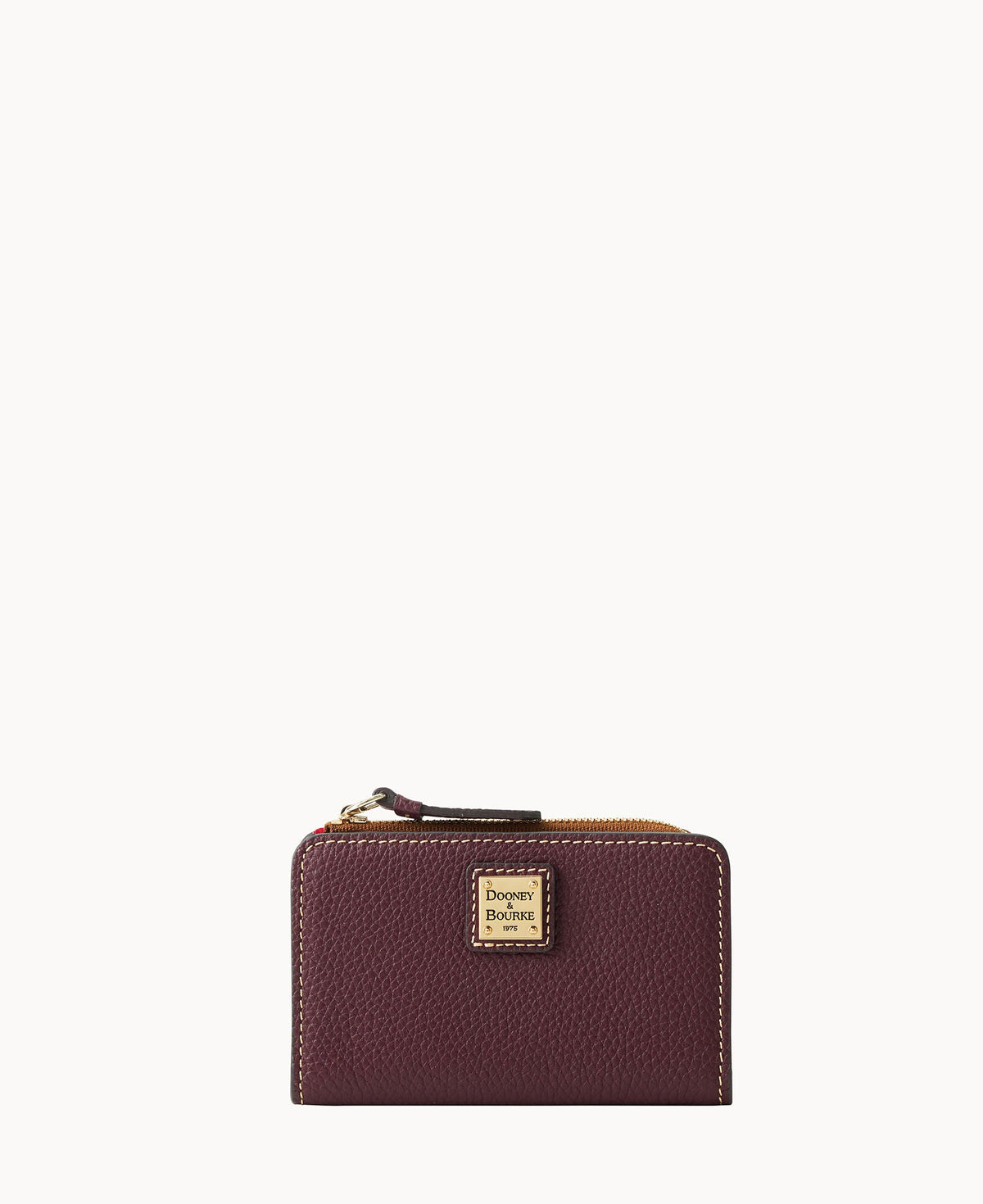 Pebble Grain Zip Credit Card Wallet 14