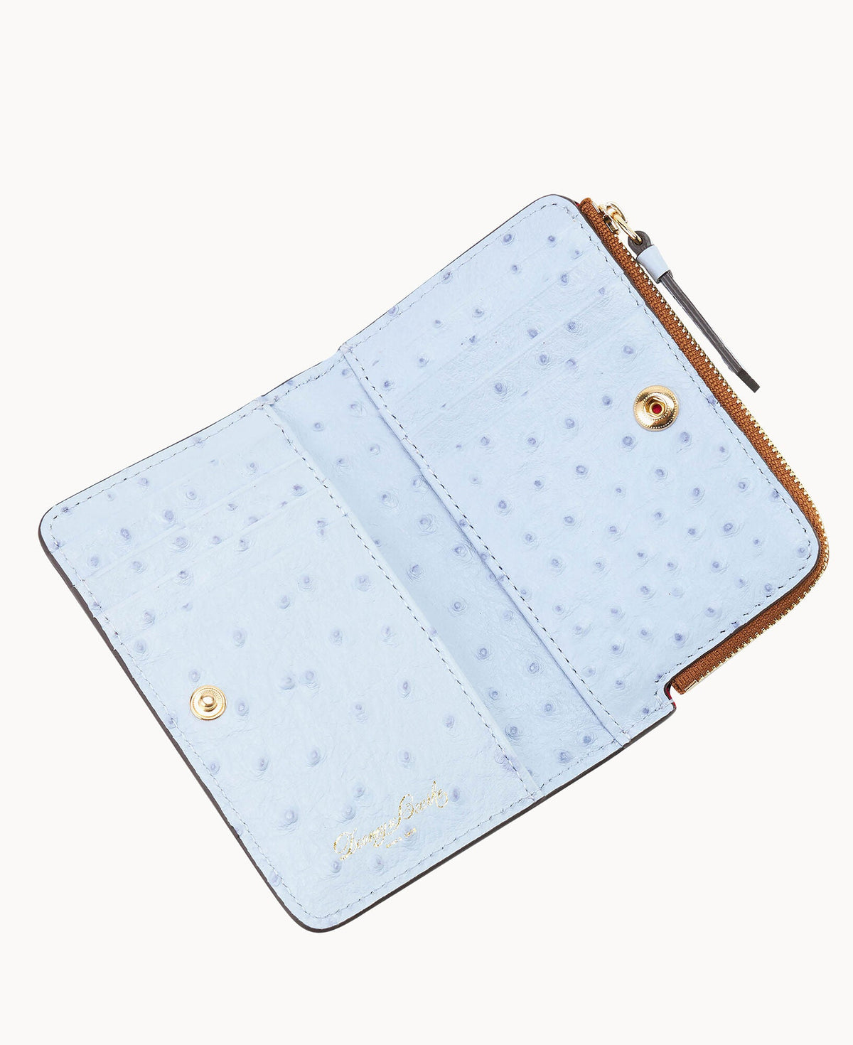 Ostrich Zip Credit Card Wallet 14