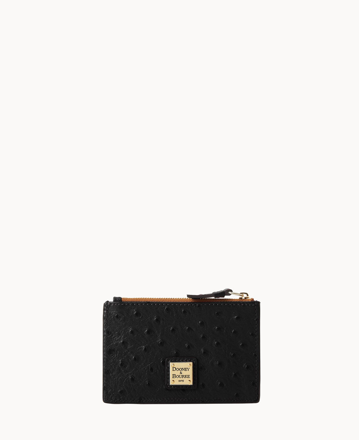 Ostrich Zip Credit Card Case
