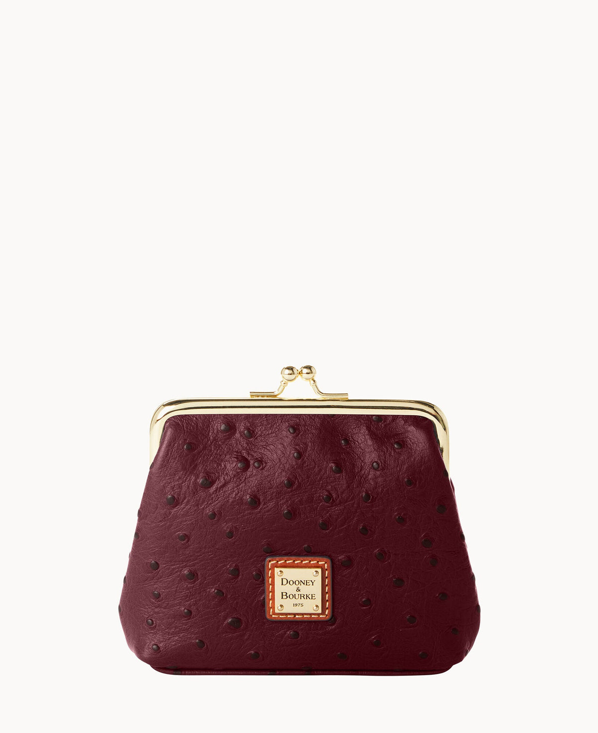 Ostrich Large Framed Purse