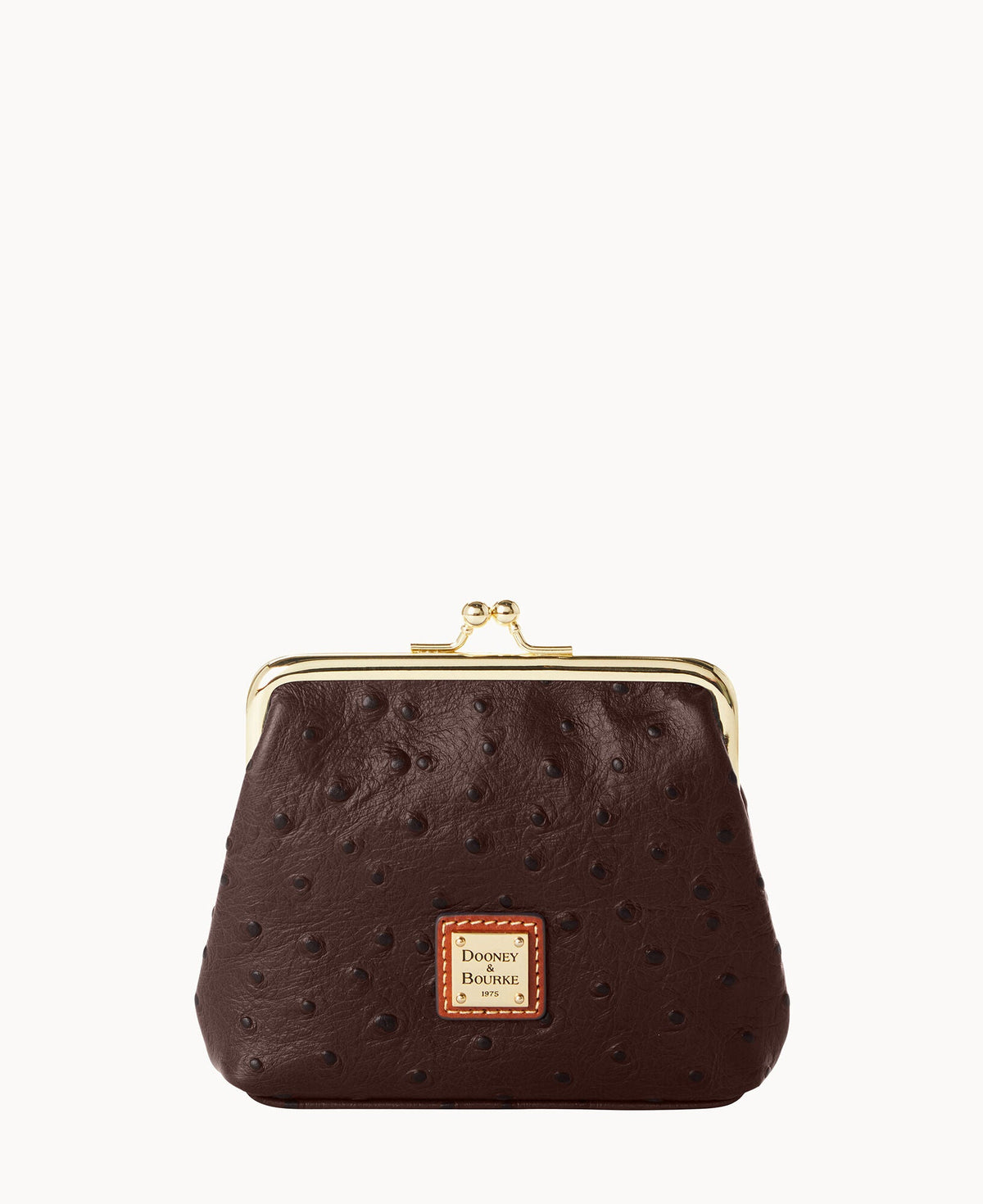 Ostrich Large Framed Purse