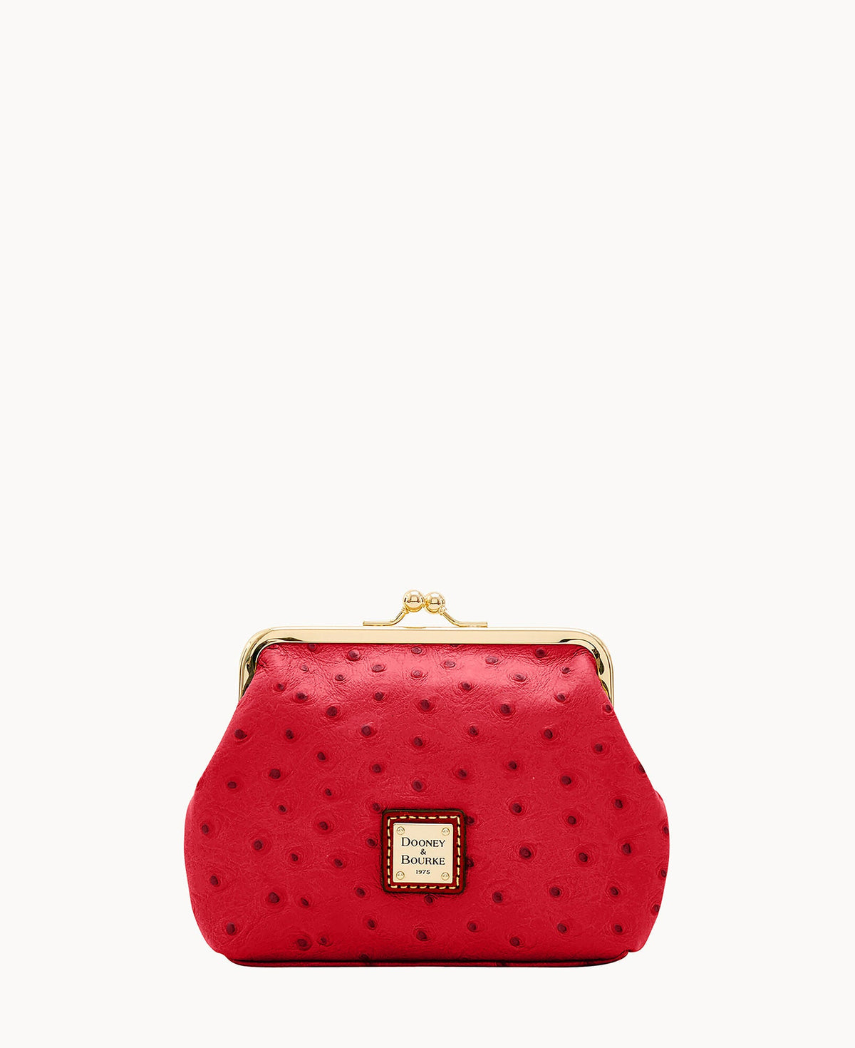 Ostrich Large Framed Purse