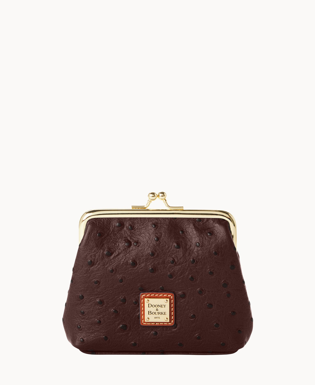 Ostrich Large Framed Purse