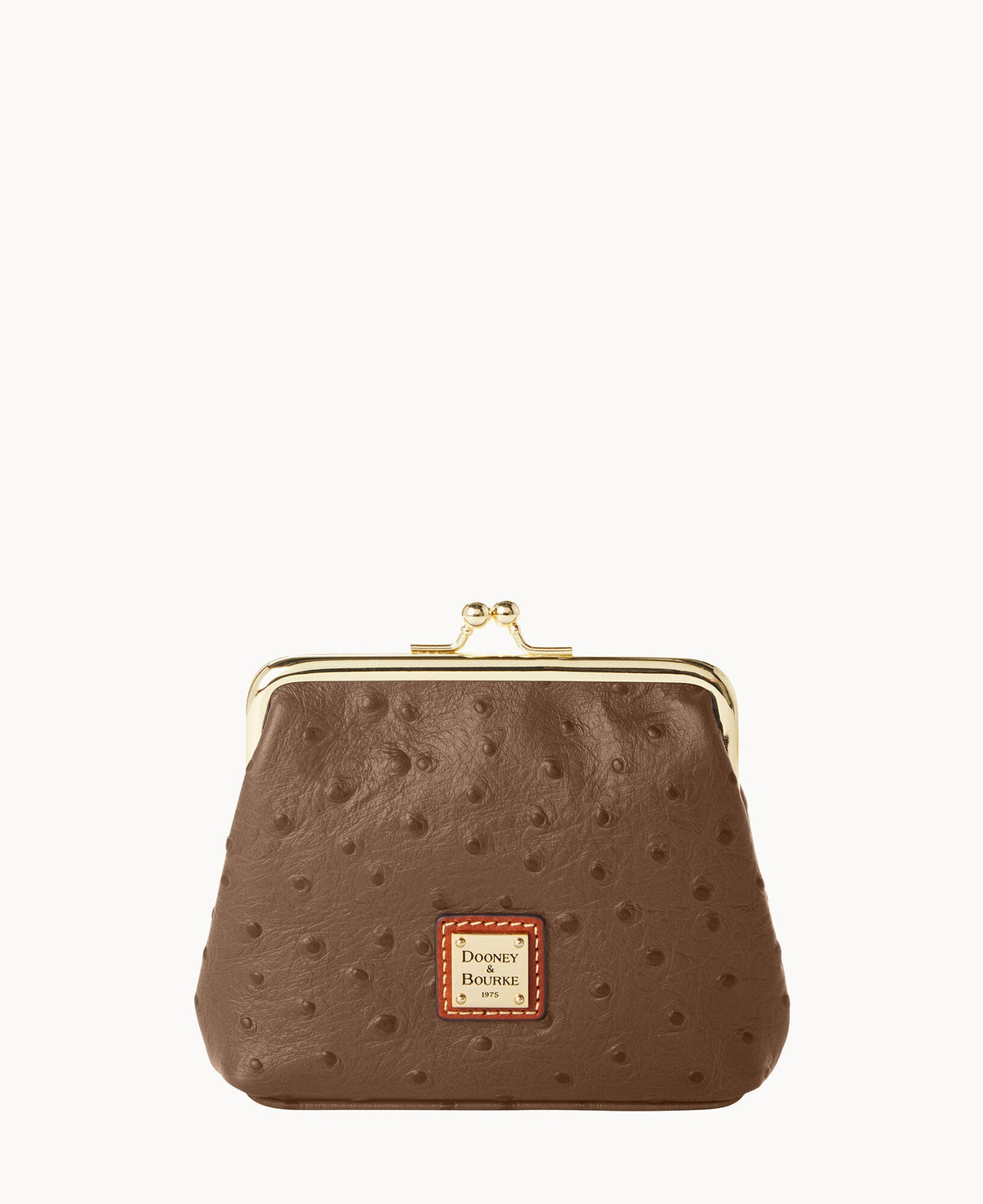 Ostrich Large Framed Purse