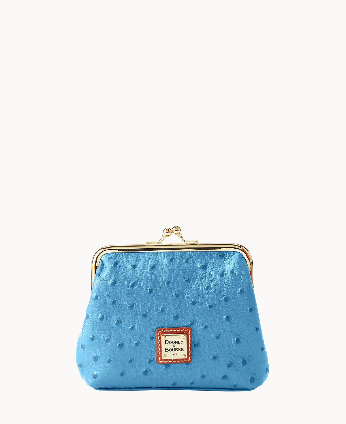 Ostrich Large Framed Purse